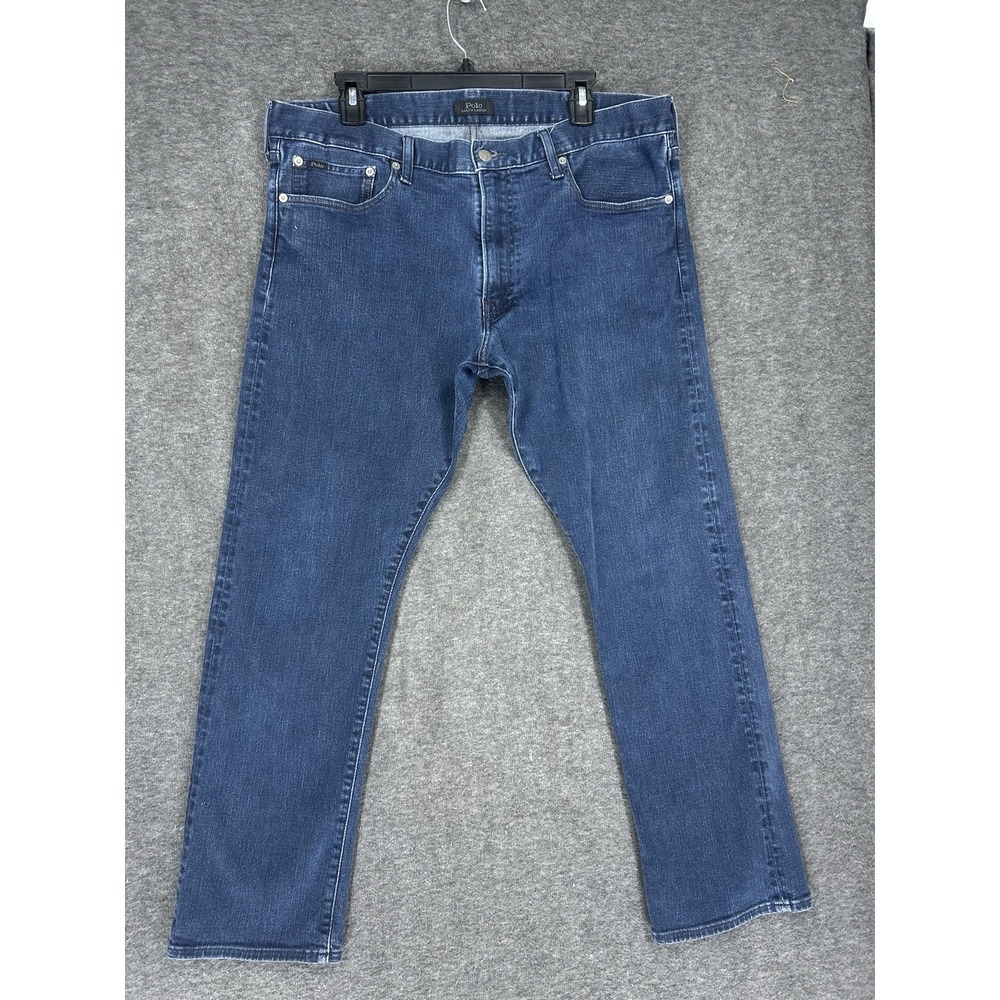 Polo Ralph Lauren Jeans Mens 38x30 dark wash Varick‎ Slim Straight Preppy